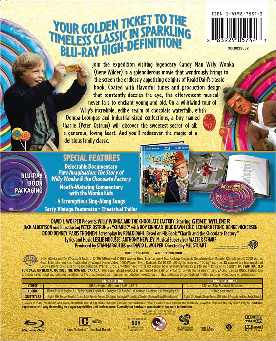 Willy Wonka & the Chocolate Factory [WS] [Blu-ray]
