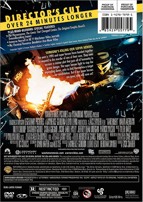 Watchmen [WS] [Special Edition] [Director's Cut] [2 Discs]