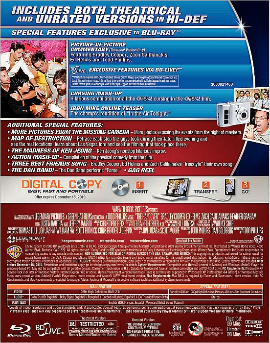 The Hangover [Rated/Unrated] [Blu-ray]