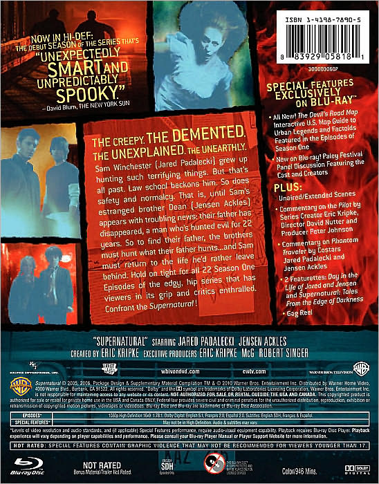 Supernatural: The Complete First Season [4 Discs] [Blu-ray]