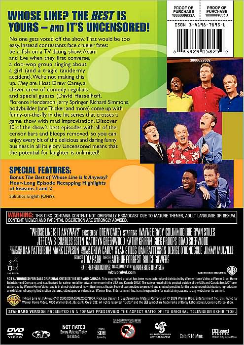 The Best of Whose Line is it Anyway? [Uncensored] [2 Discs]