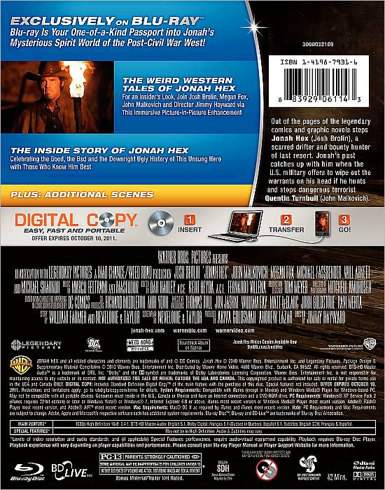 Jonah Hex [2 Discs] [Blu-ray/DVD]