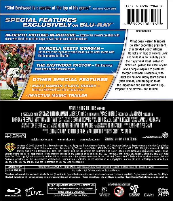 Invictus [2 Discs] [Blu-ray/DVD]