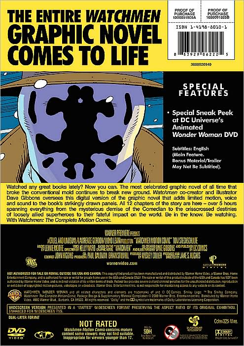 Watchmen: The Complete Motion Comic [2 Discs]