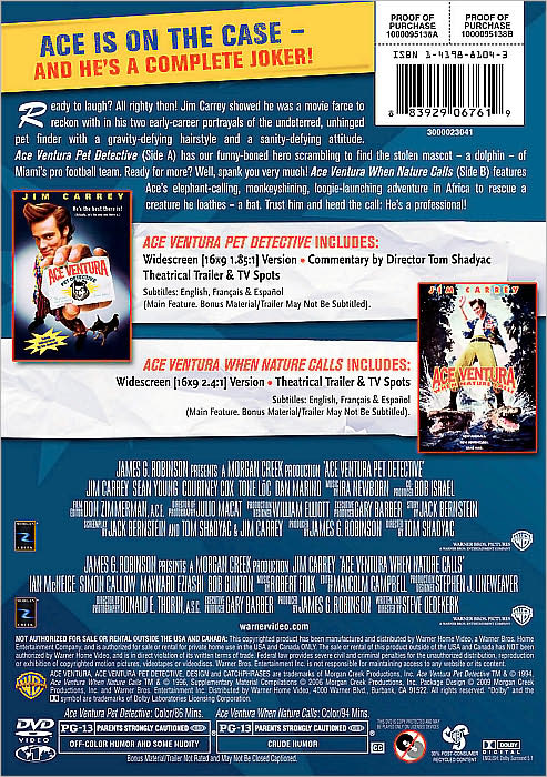 Ace Ventura: Pet Detective [WS]/Ace Ventura: When Nature Calls [WS]