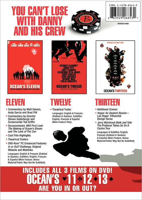 Ocean's Eleven/Ocean's Twelve/Ocean's Thirteen [3 Discs]