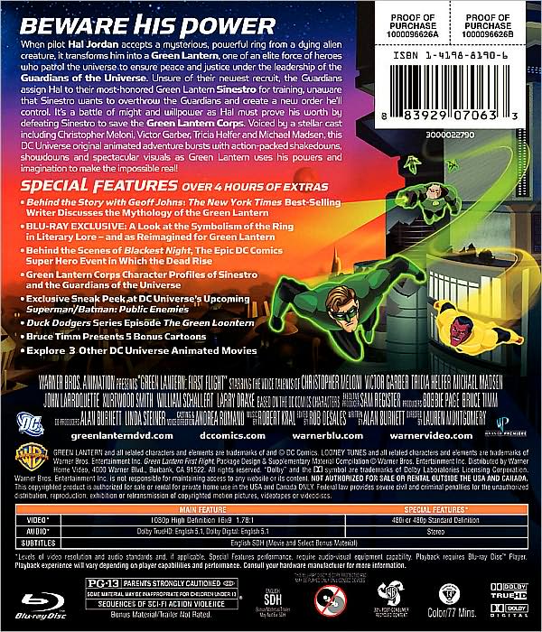 Green Lantern: First Flight [Blu-ray]