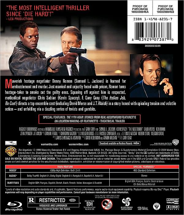 The Negotiator [Blu-ray]