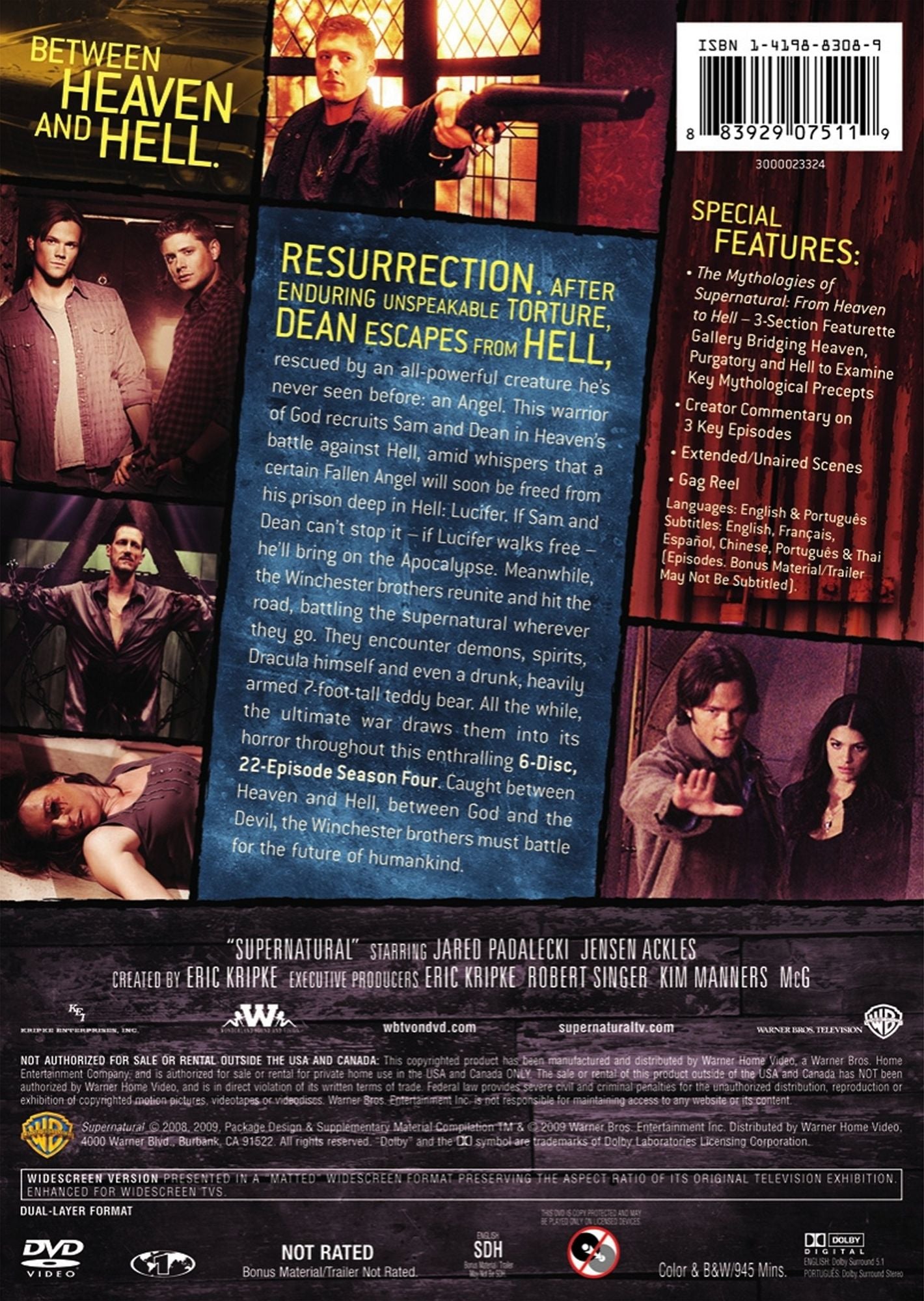 Supernatural: The Complete Fourth Season [6 Discs]