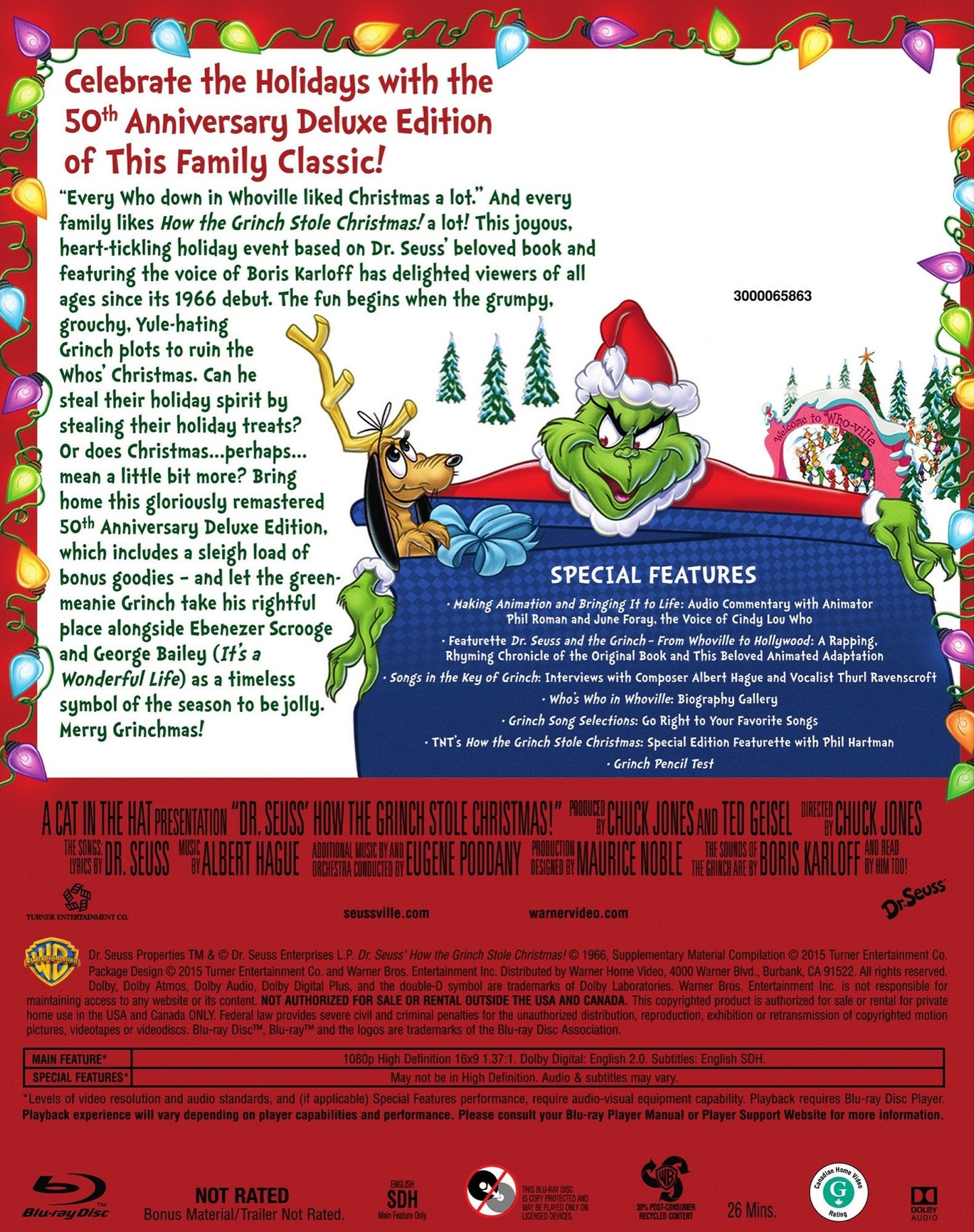 How the Grinch Stole Christmas [Deluxe Edition] [2 Discs] [Blu-ray]