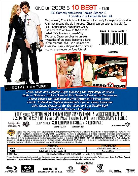 Chuck: The Complete Second Season [4 Discs] [Blu-ray]