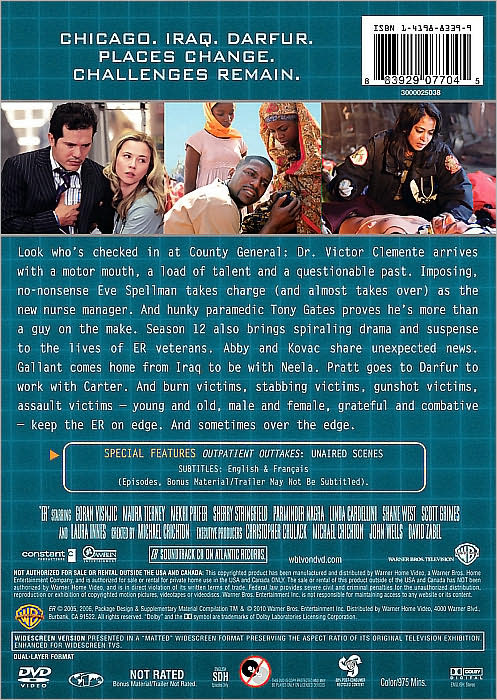 ER: The Complete Twelfth Season [3 Discs]