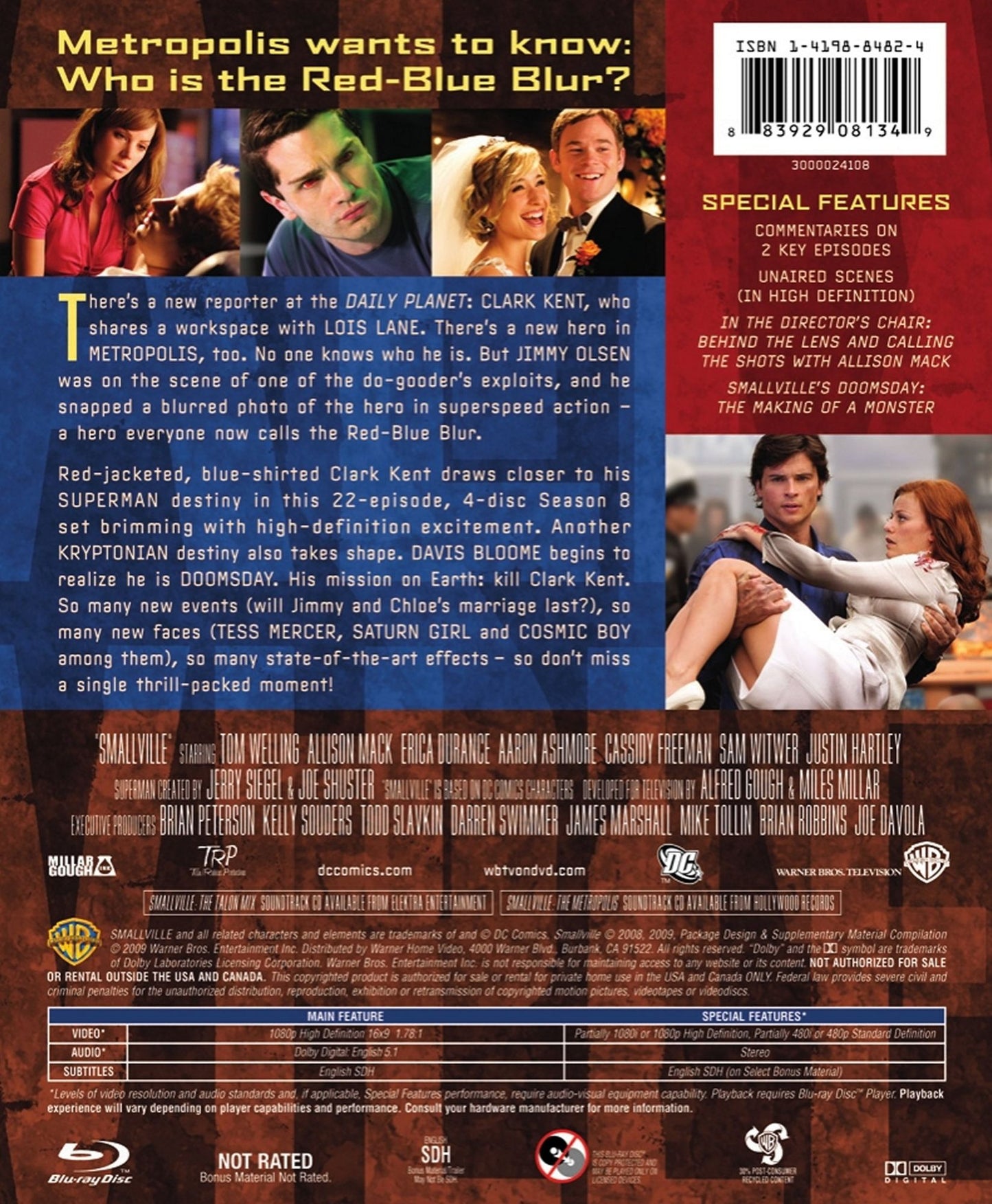 Smallville: The Complete Eighth Season [4 Discs] [Blu-ray]