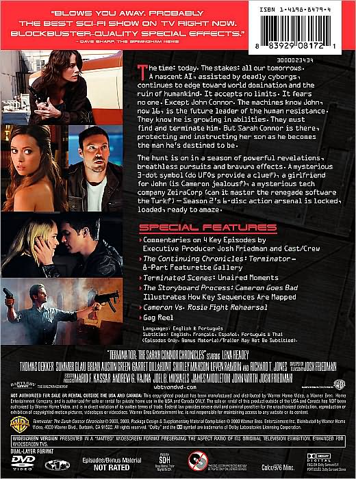 Terminator: The Sarah Connor Chronicles - The Complete Second Season [6 Discs]