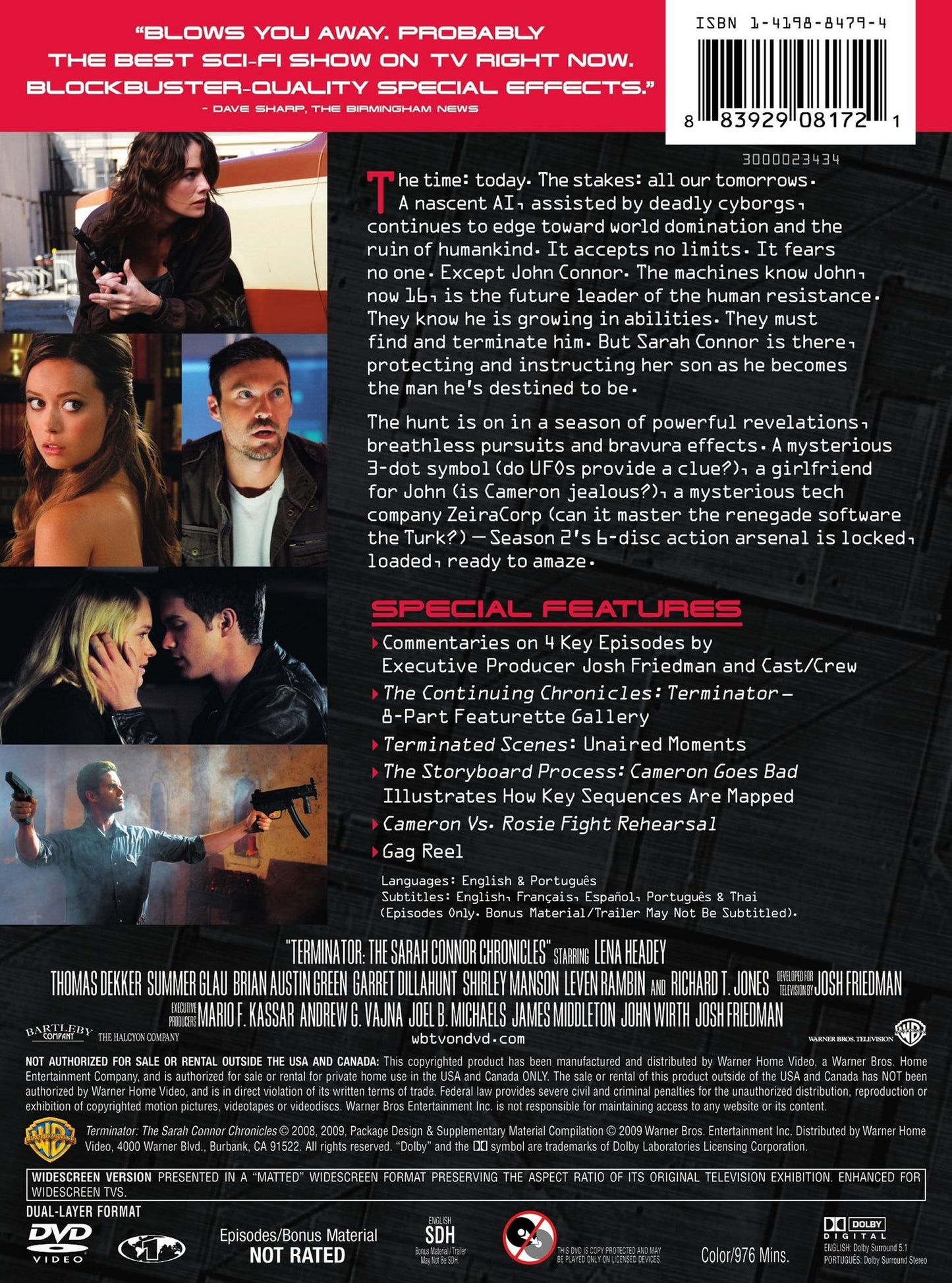 Terminator: The Sarah Connor Chronicles - The Complete Second Season [6 Discs]