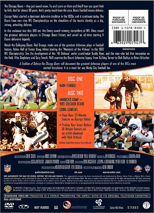 NFL: A Tradition of Defense: The Chicago Bears