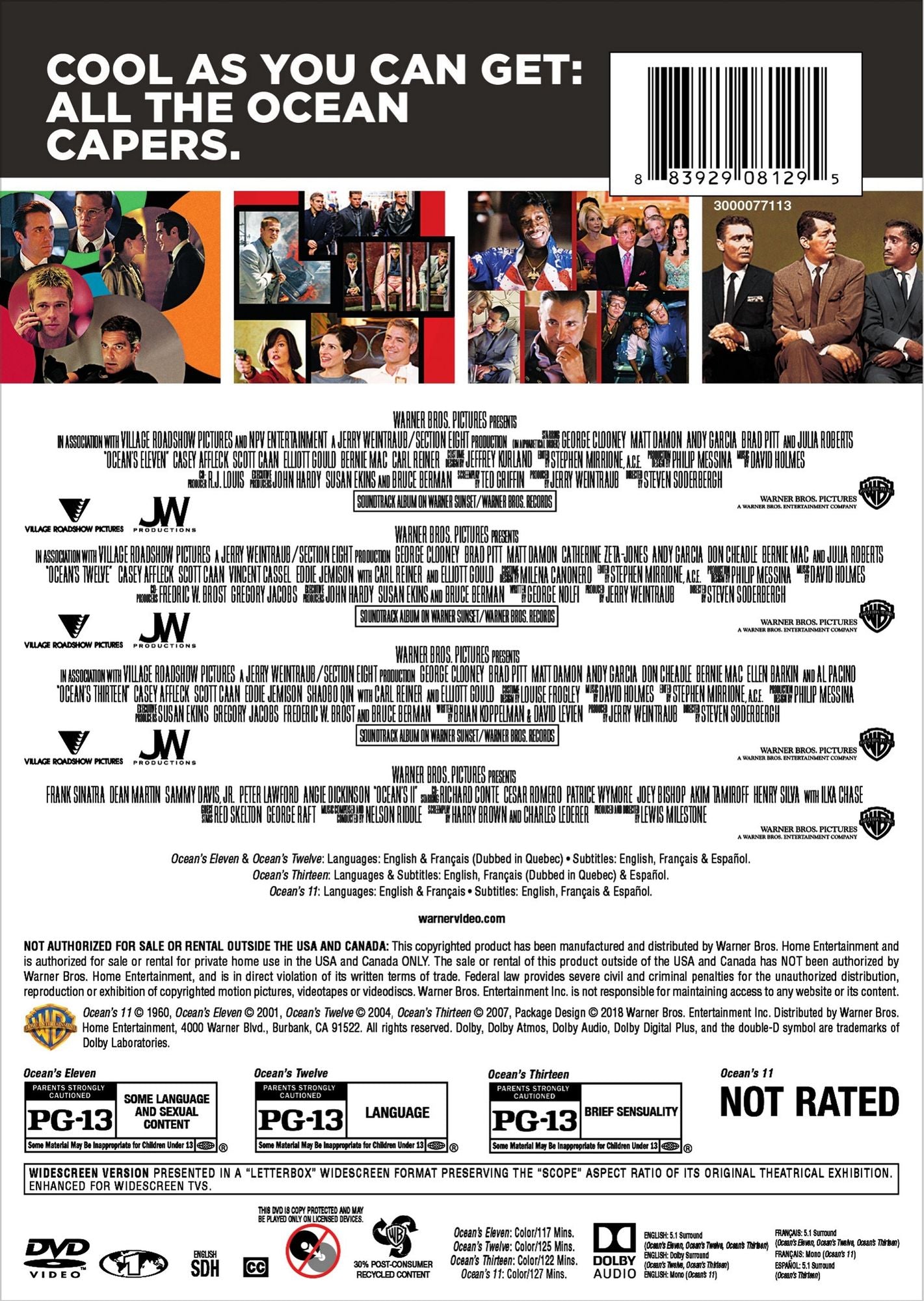Ocean's Collection: 4 Film Favorites [WS] [2 Discs]