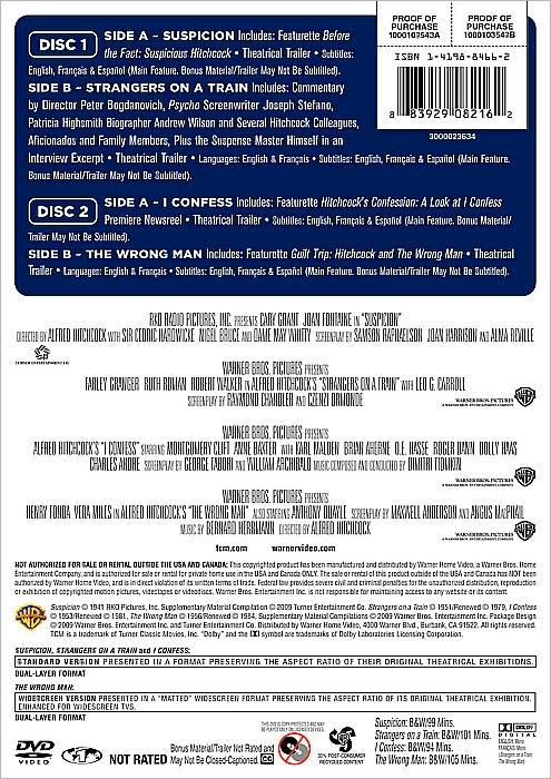 TCM Greatest Classic Films Collection: Hitchcock Thrillers [2 Discs]