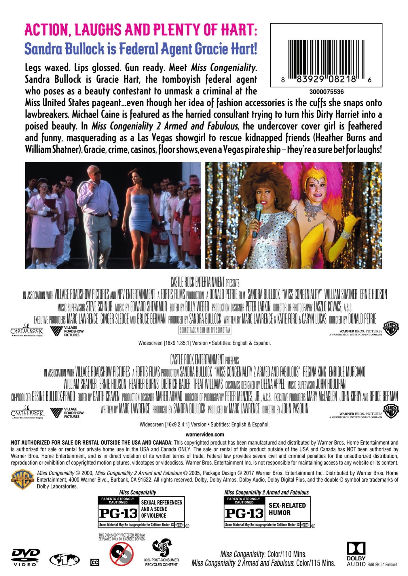 Miss Congeniality/Miss Congeniality 2: Armed & Fabulous