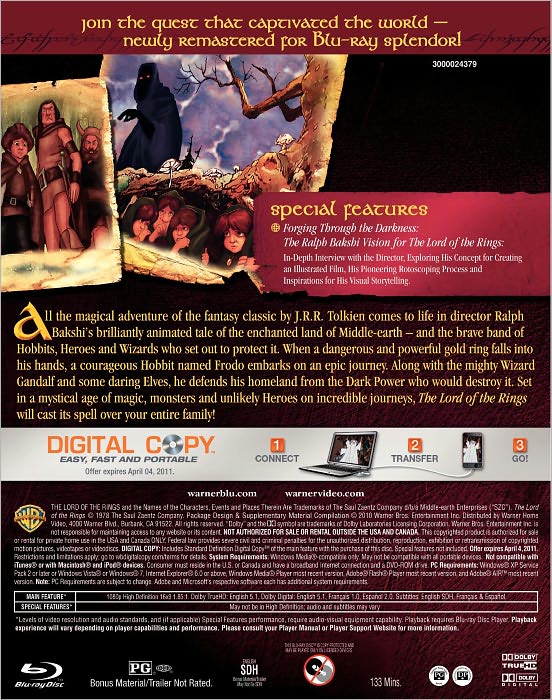 Lord of the Rings [P&S] [Deluxe Edition] [Includes Digital Copy] [Blu-ray]