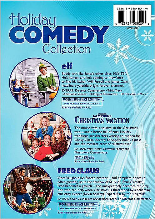 Holiday Comedy Collection: Elf/National Lampoon's Christmas Vacation/Fred Claus [3 Discs]