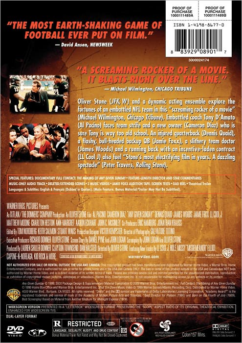 Any Given Sunday [Director's Cut]