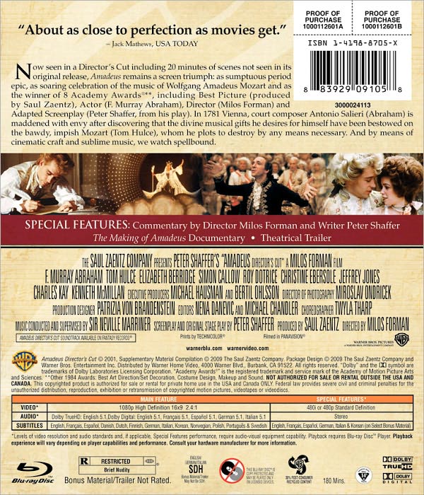 Amadeus [Blu-ray]