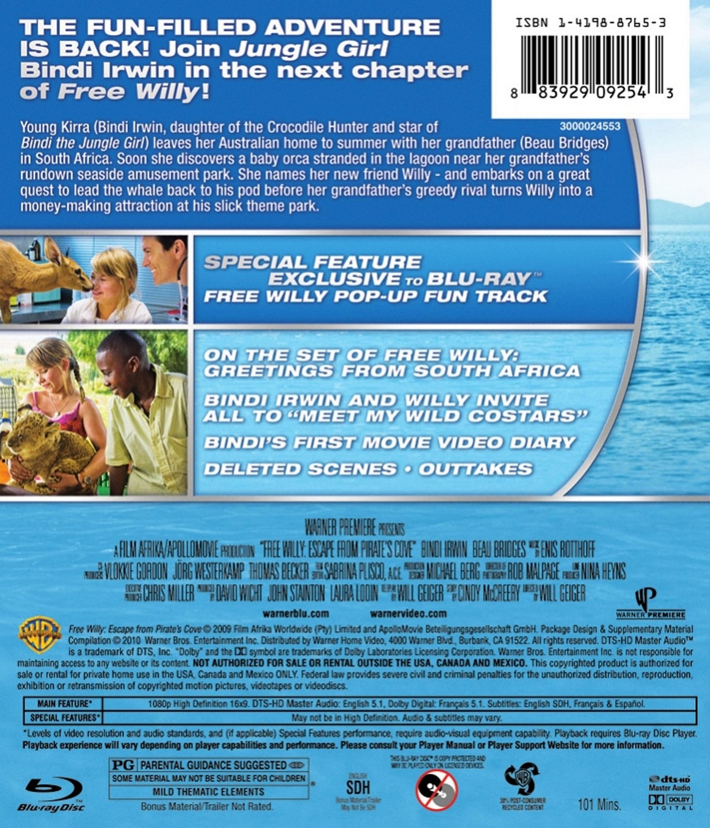 Free Willy: Escape from Pirate's Cove [2 Discs] [Blu-ray/DVD]