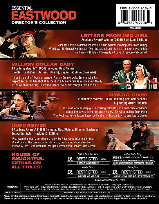 Essential Eastwood: Director's Collection [4 Discs] [Blu-ray]