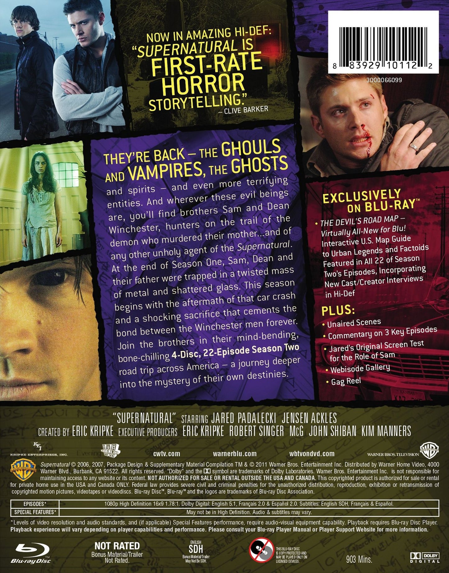Supernatural: The Complete Second Season [4 Discs] [Blu-ray]