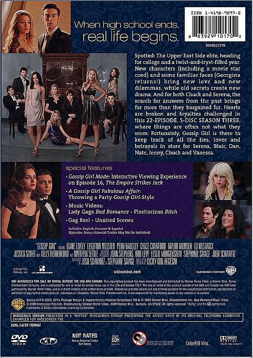Gossip Girl: The Complete Third Season [5 Discs]