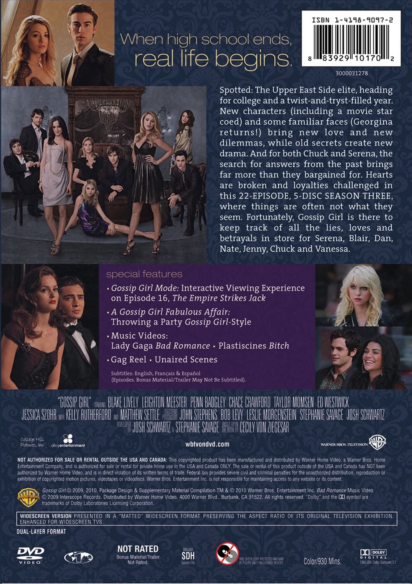 Gossip Girl: The Complete Third Season [5 Discs]