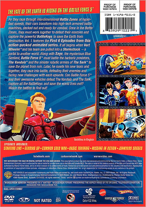 Hot Wheels: Battle Force 5 - Season 1, Vol. 1