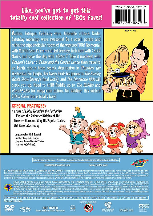 Saturday Morning Cartoons: 1980s, Vol. 1 [2 Discs]