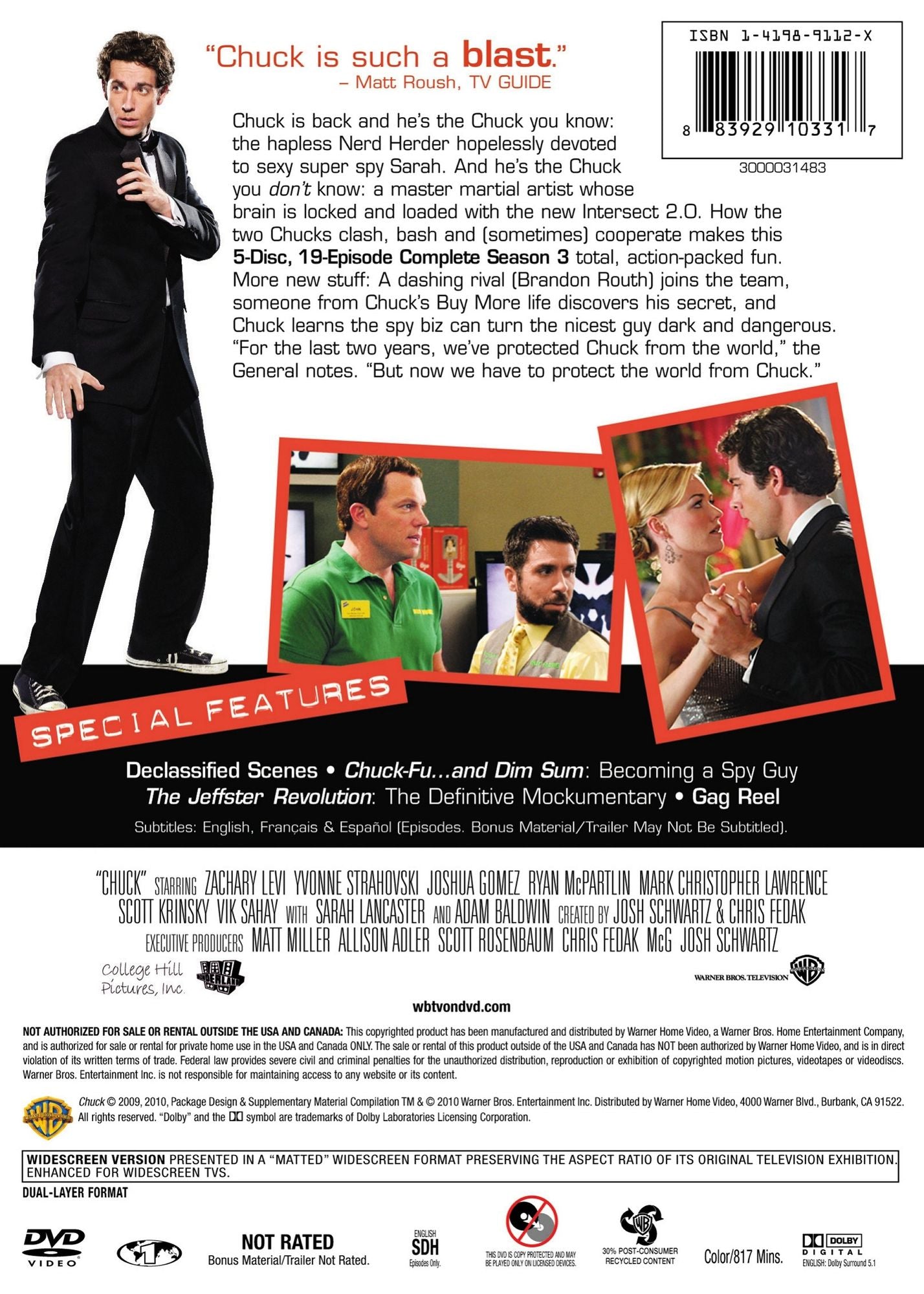 Chuck: The Complete Third Season [5 Discs]