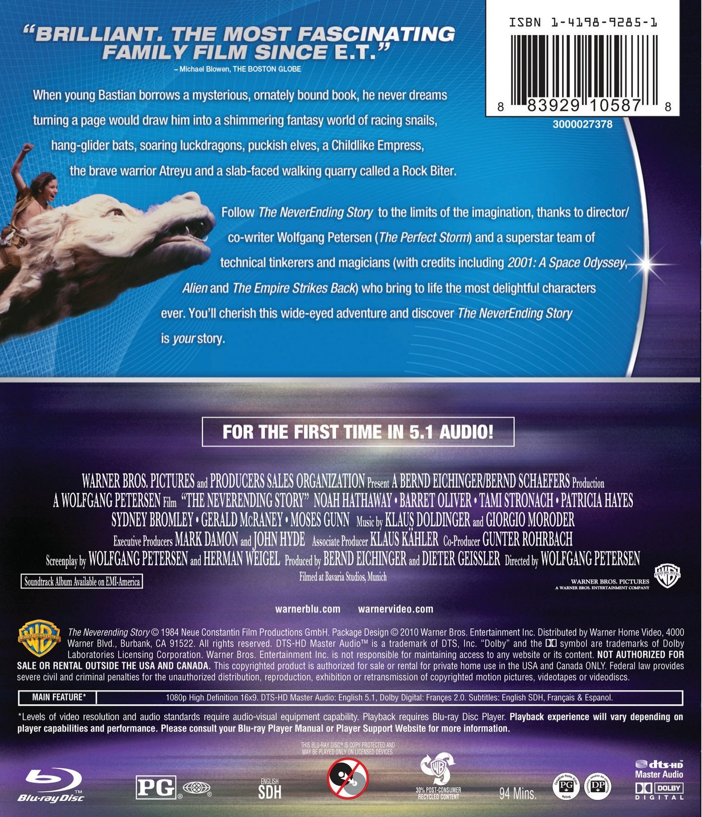 The Neverending Story [Blu-ray]