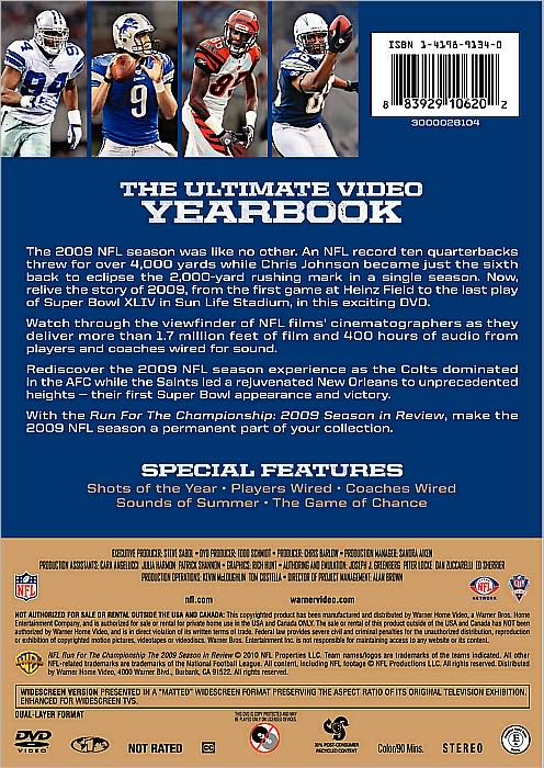 NFL: Run for the Championship - 2009 Season in Review