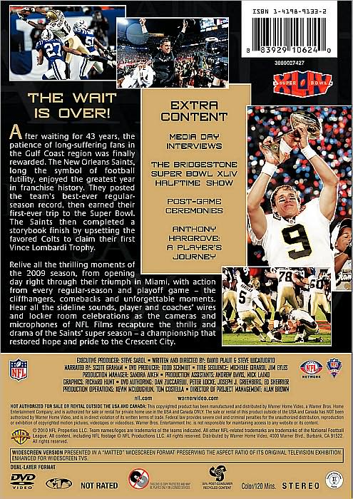 NFL: Super Bowl XLIV Champions - New Orleans Saints
