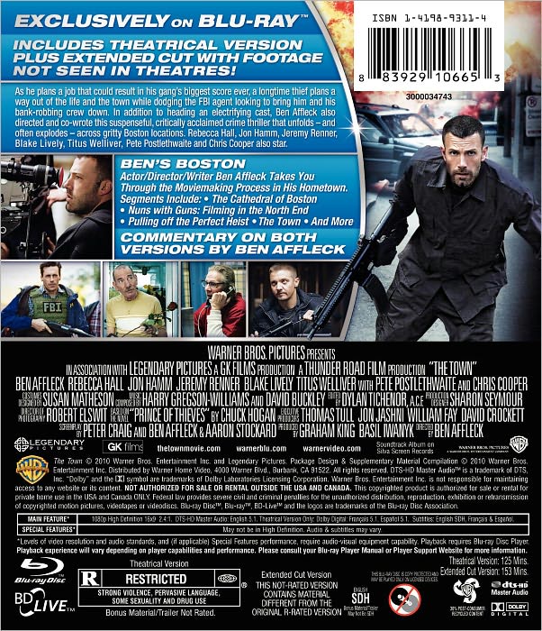 The Town [Extended/Theatrical] [2 Discs] [Blu-ray/DVD]