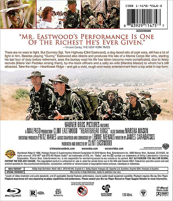 Heartbreak Ridge [Blu-ray]