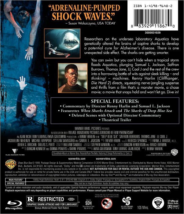 Deep Blue Sea [Blu-ray]