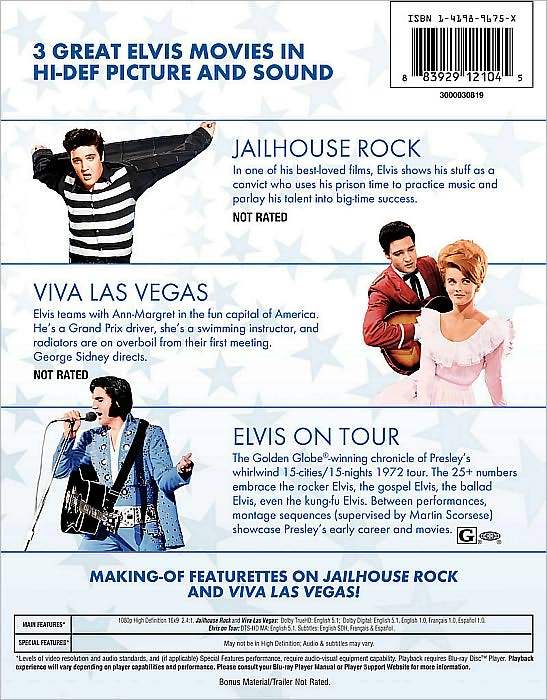 Elvis Blu-ray Collection: Jailhouse Rock/Viva Las Vegas/Elvis on Tour [3 Discs] [Blu-ray]