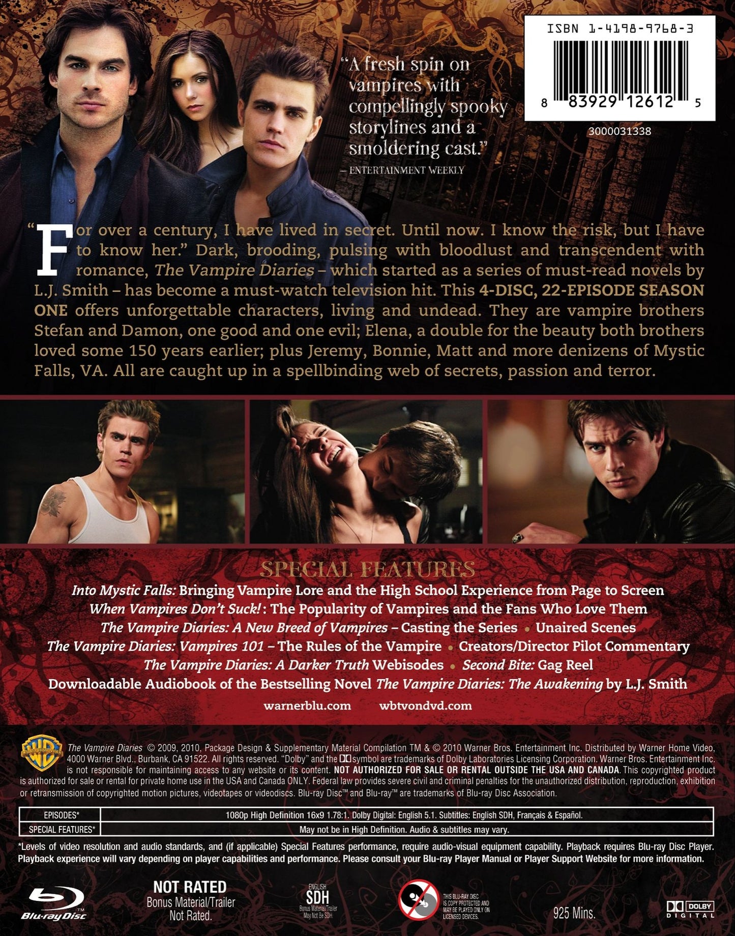 The Vampire Diaries: The Complete First Season [4 Discs] [Blu-ray]