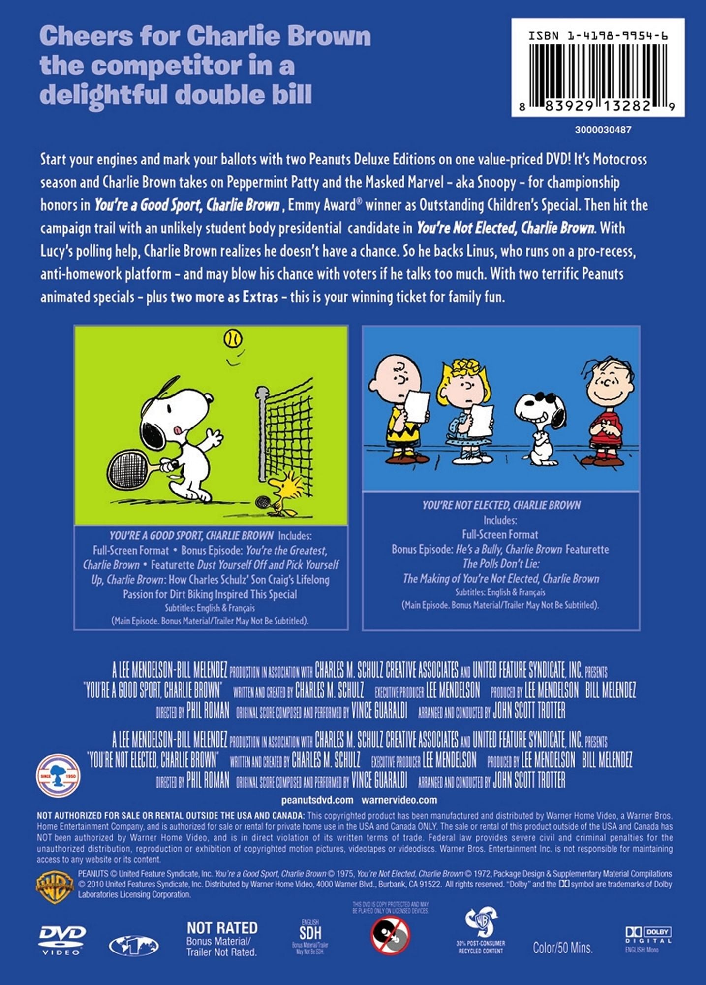 Peanuts Collection: You're a Good Sport, Charlie Brown/You're Not Elected, Charlie Brown [2 Discs]