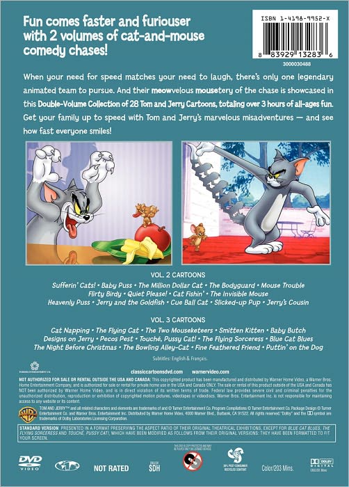 Tom and Jerry Double Feature: Greatest Chases, Vols. 2 & 3 [2 Discs]