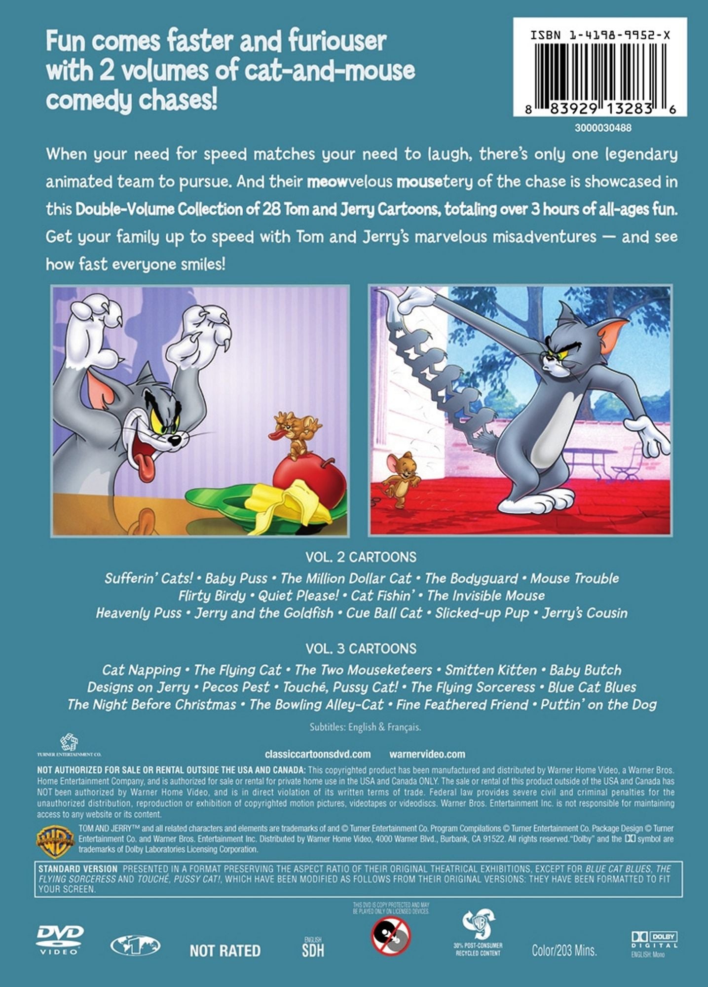 Tom and Jerry Double Feature: Greatest Chases, Vols. 2 & 3 [2 Discs]