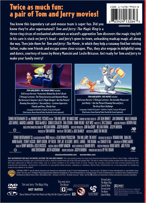 Tom and Jerry Double Feature: The Magic Ring/The Movie [2 Discs]