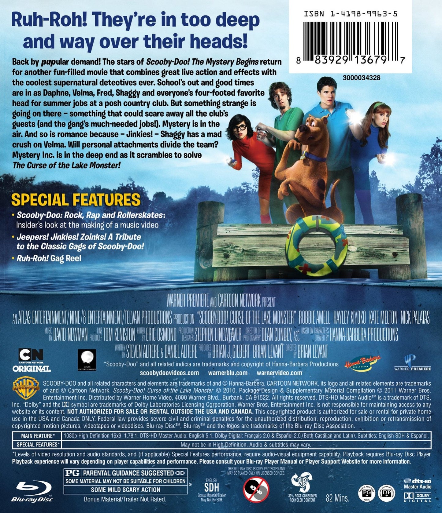 Scooby-Doo!: Curse of the Lake Monster [Extended Edition] [2 Discs] [Blu-ray]
