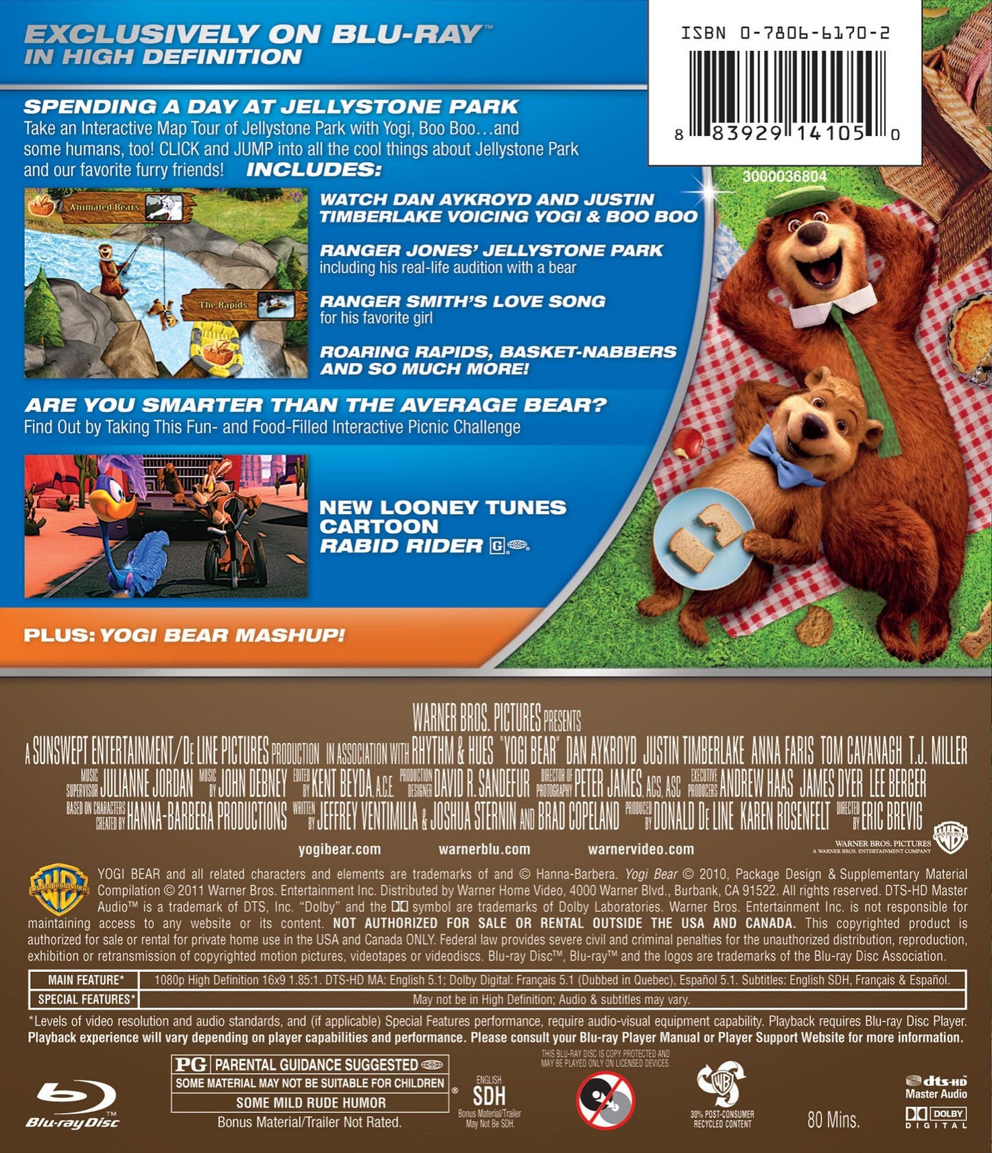 Yogi Bear [2 Discs] [Blu-ray/DVD]
