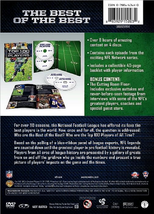 NFL: Top 100 - NFL's Greatest Players [4 Discs] [DigiBook]